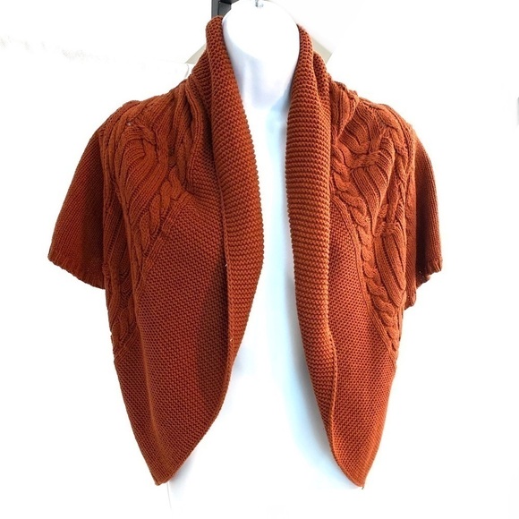 Burnt Orange Cropped cocoon sweater - Picture 1 of 7